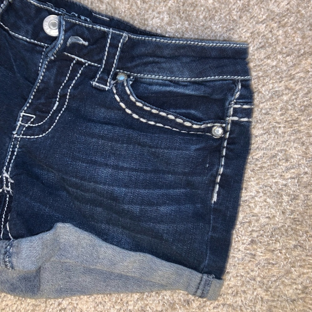 Knox Rose Midi Jean Power Stretch Shorts size 2 - Picture 6 of 12